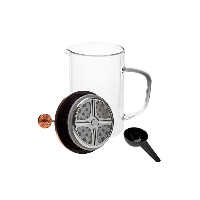 Karaca Pia Çift Cidarlı Borosilikat Cam French Press 800 ml Bronze