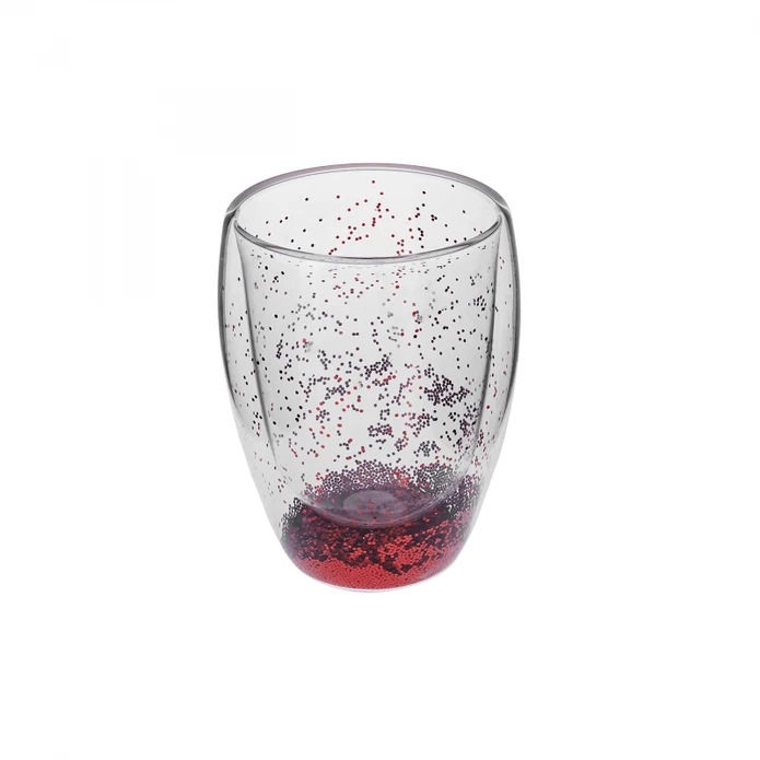 Karaca Pia Red Glitter Su Bardağı 350 ml