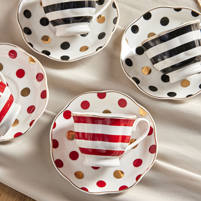 Karaca Jazz 6 Kişilik Kahve Fincan Takımı 80 ml