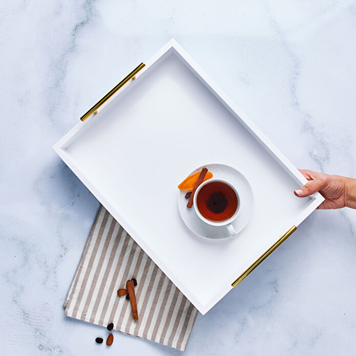 Karaca Pure White Dikdörtgen Tepsi 42 cm