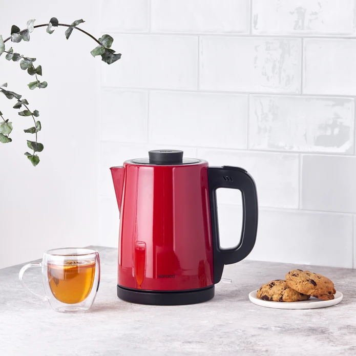 Karaca Tea Break Kırmızı Inox Çelik Su Isıtıcı Çay Makinesi