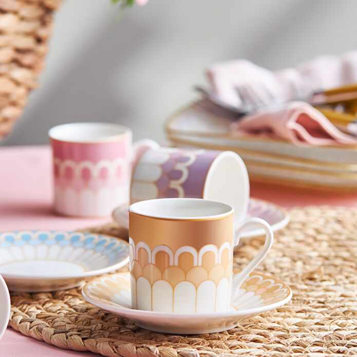 Karaca Melis 6 Kişilik Kahve Fincanı Takımı 80 ml