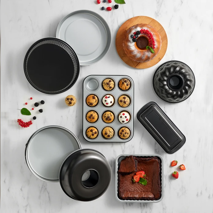 Karaca Silver Elegance 12 li Muffin Kek Kalıbı 35 cm