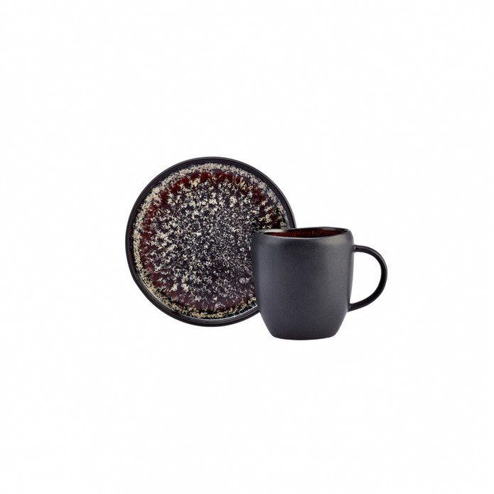 Karaca Galactic 2 Kişilik Siyah Kahve Fincan Takımı 100 ml