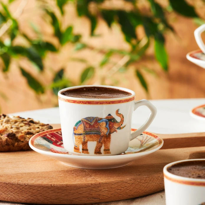 Karaca Moris 6 Kişilik Kahve Fincan Takımı 80 ml