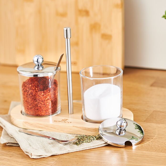 KARACA OMEDA 2'Lİ CAM BAHARAT TAKIMI