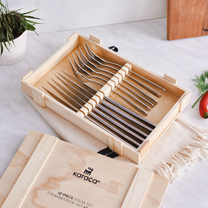 Karaca Pulse 12 Parça Çatal Kaşık Bıçak Steak Takımı