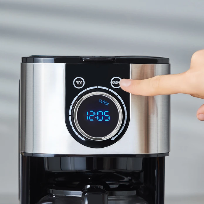 Karaca 2303 Zaman Ayarlı Otomatik Inox Filtre Kahve Makinesi XL 15 Fincan