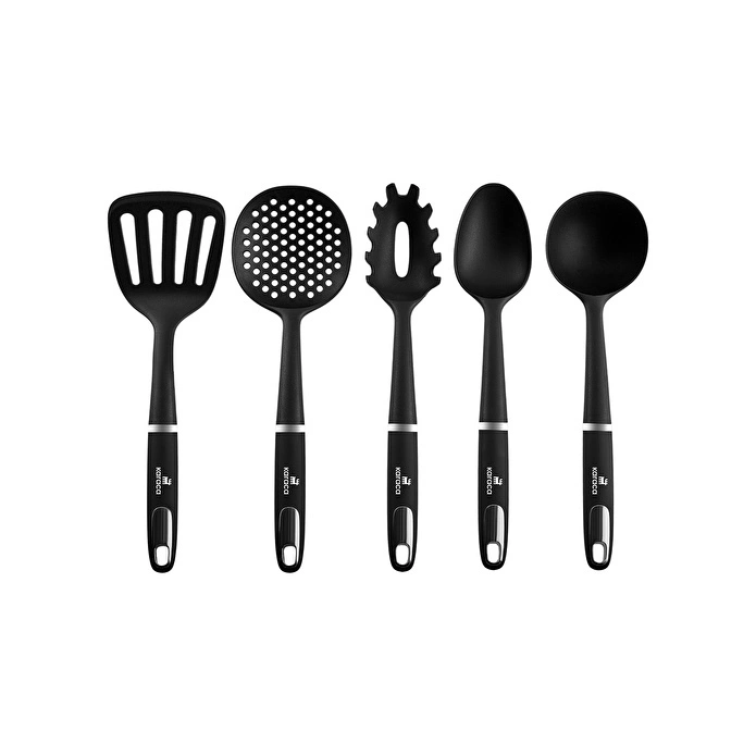 KARACA MATE BLACK 6 PARÇA STANDLI SERVİS SETİ