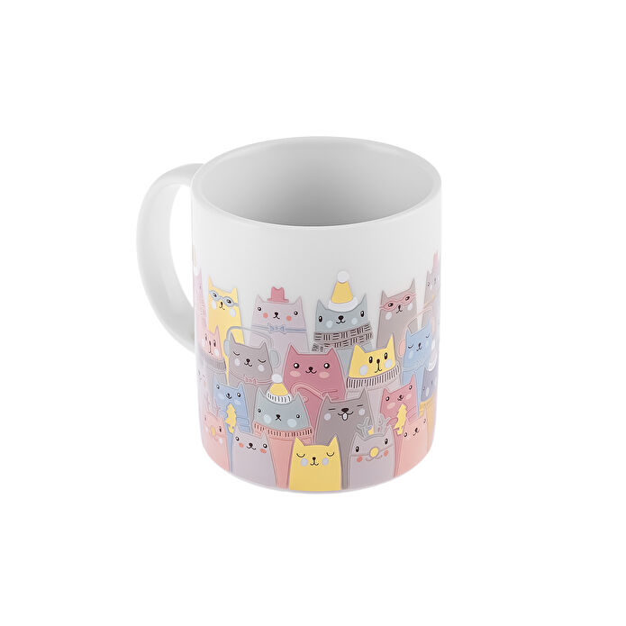 Karaca Kedi Ailesi Kupa 360 ml