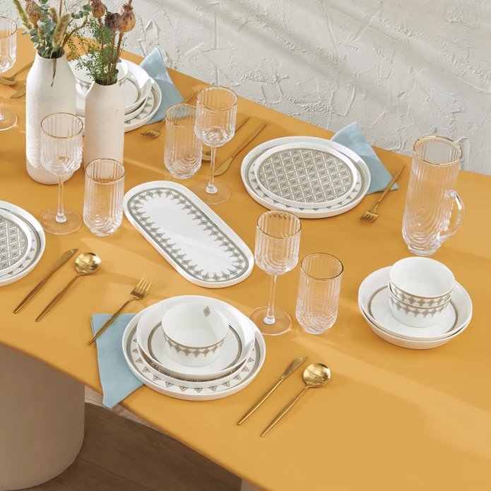 Karaca Streamline Dorothy New Bone 59 Parça 12 Kişilik Yemek Takımı