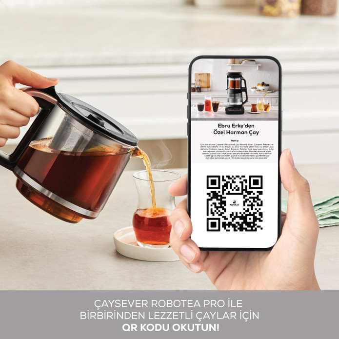 Karaca Robotea Pro Connect 4 in 1 Konuşan Cam Çay Makinesi Silver
