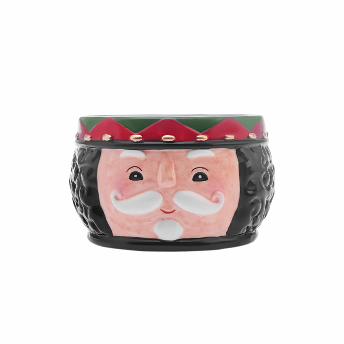 Karaca New Year Yılbaşı 24 Rölyefli Kurşun Asker Kase Siyah 12 cm