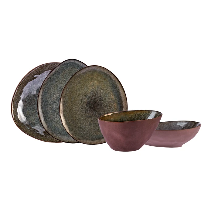 Karaca Bonn Reaktif Stoneware 24 Parça 6 Kişilik Yemek Takımı