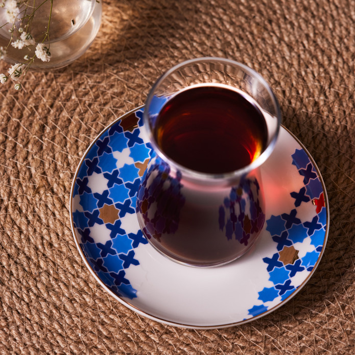 Karaca X Refika'dan Tatlıcan Selçuklu Porselen Çay Tabağı