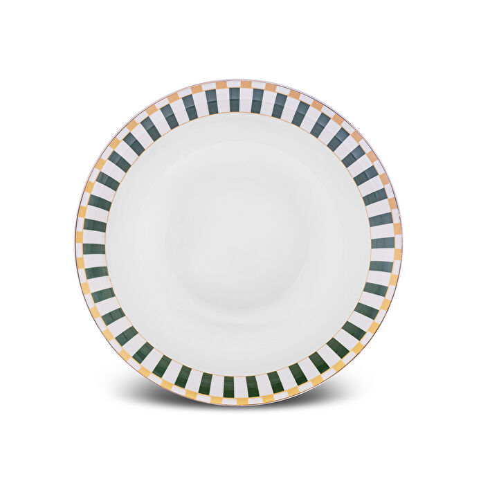 Karaca Linea New Year Yılbaşı Salata Kasesi 23 cm 1300 ml Yeşil