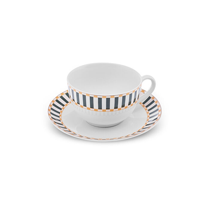 Karaca Linea New Year Yılbaşı Çay Fincanı Ve Tabağı 220 ml Yeşil