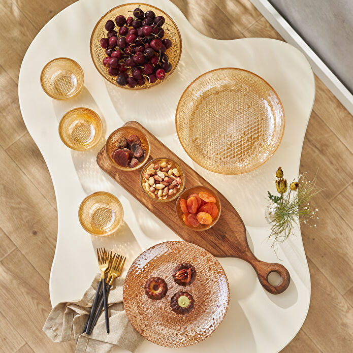 Karaca Camila 14 Parça 6 Kişilik Cam İkram Sunum Seti