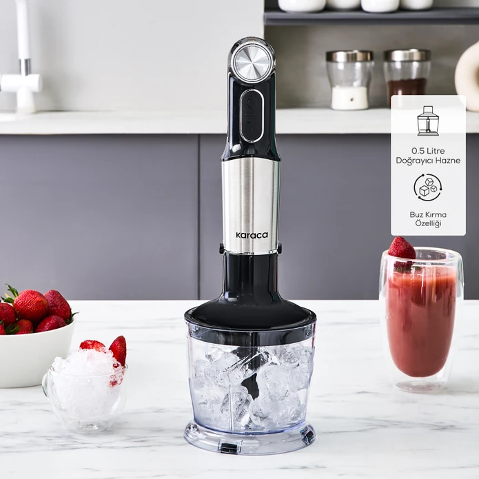 Karaca Inox Quick Mix Hız Ayarlı 1300W El Blender Set - 9635B