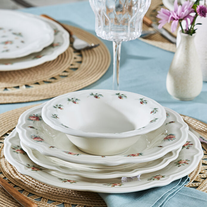 KARACA ROSEY 24 PARÇA 6 KİŞİLİK YEMEK TAKIMI