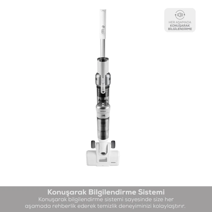 Karaca Aquaclean Pet 3in1 Islak ve Kuru Kablosuz Dik Süpürge