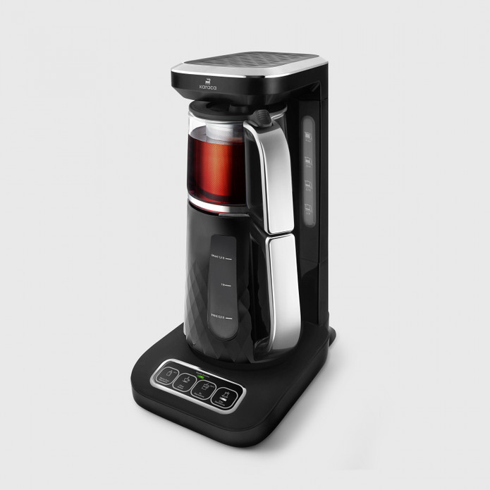 Karaca Robotea Pro Quartz 4 in 1 Konuşan Çay Makinesi Black Chrome