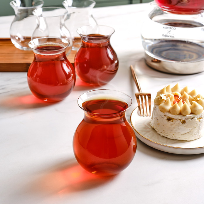 Karaca Refikadan Gönlübol 6'lı Çay Bardağı Seti