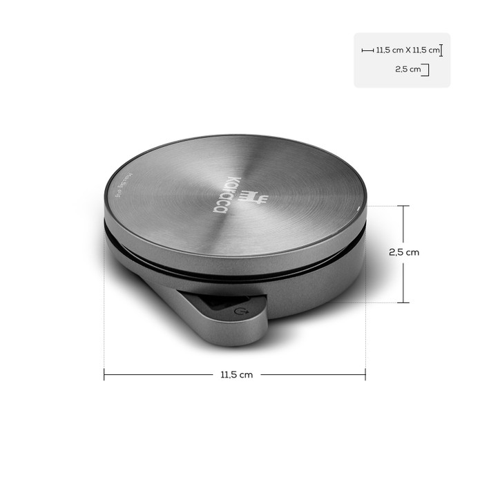 Karaca Gastro Scale 1003 Self Power Kinetik Enerjili Ekranlı Inox Mutfak Tartısı 5kg Kapasite