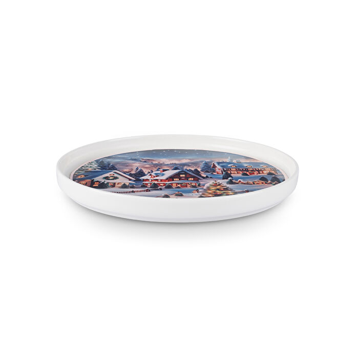 Karaca New Year 24 Yılbaşı Night Pasta Tabağı 21 Cm