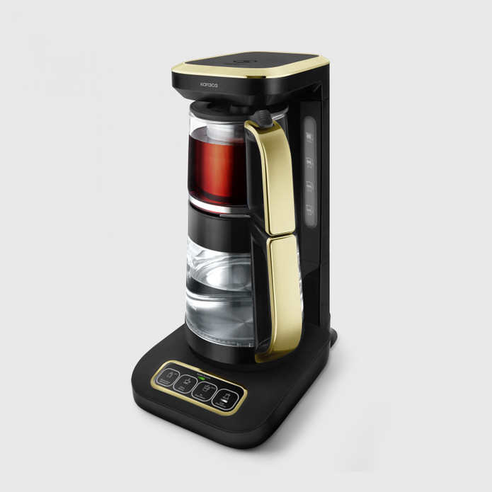 Karaca Çaysever Robotea Pro 4 In 1 Konuşan Cam Çay Makinesi Mineral Gold