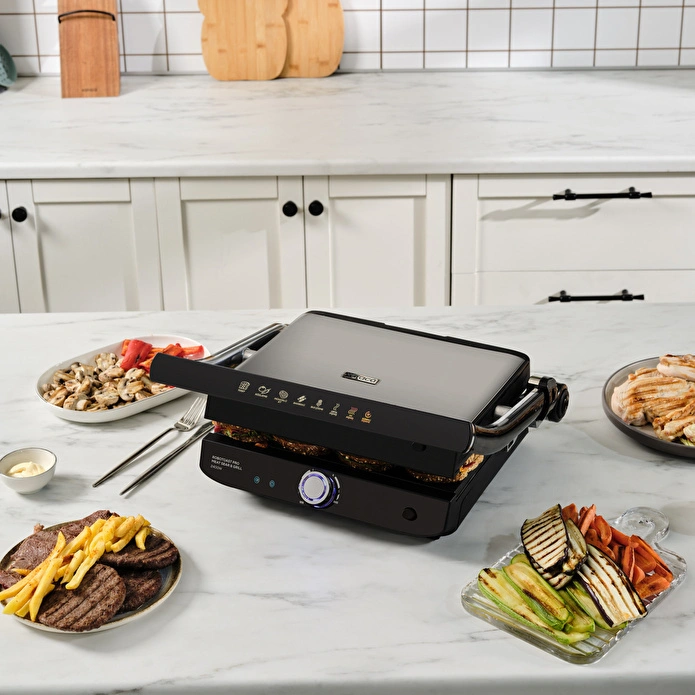 Karaca Robotoast Meat Sear 8 Kişilik Döküm Grill Tost Makinesi
