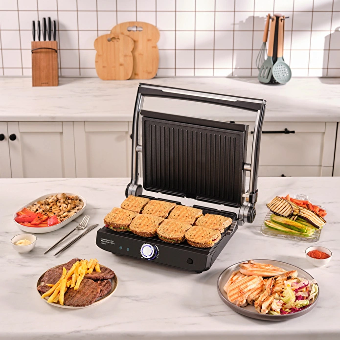 Karaca Robotoast Meat Sear 8 Kişilik Döküm Grill Tost Makinesi