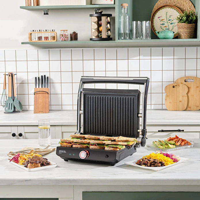 Karaca Robotoast Meat Sear 8 Kişilik Döküm Grill Tost Makinesi