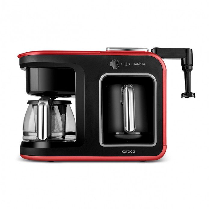 Karaca Hatır Plus Barista 6 In 1 Latte Cappuccino ve Közde Türk Kahvesi Makinesi Kırmızı