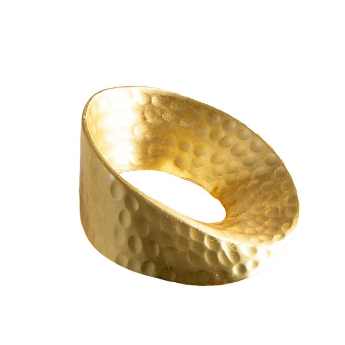 Jumbo Qarina 354 4'Lü Gold Peçete Yüzüğü Seti
