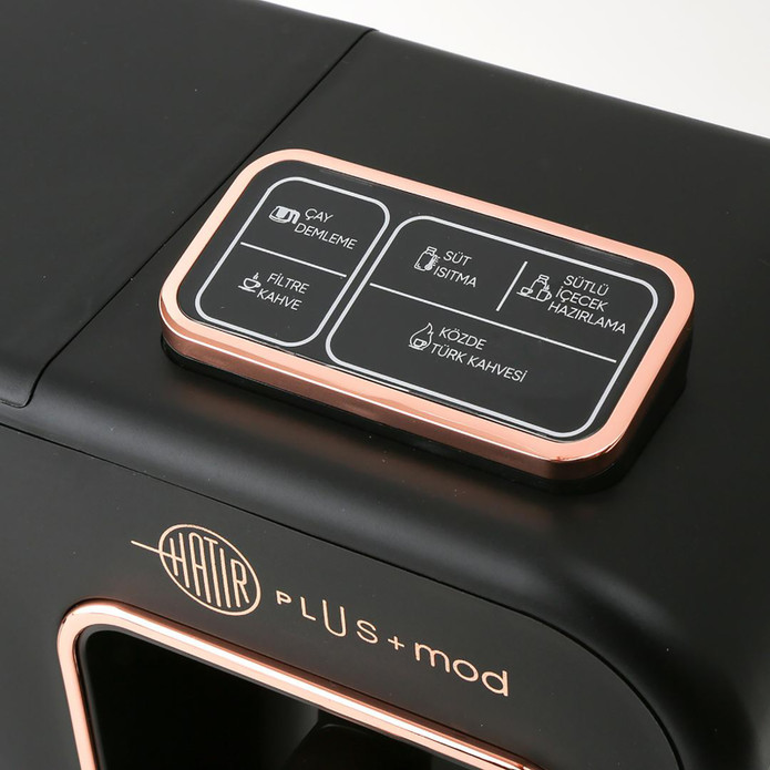 Jumbo Hatır Plus Mod 5 in 1 Black Copper Çay Ve Kahve Makinesi