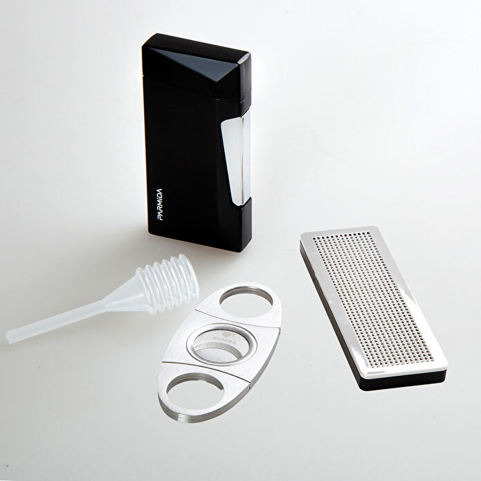 Jumbo Çakmak Kesicili Taba Puro Taşıma Çantası M