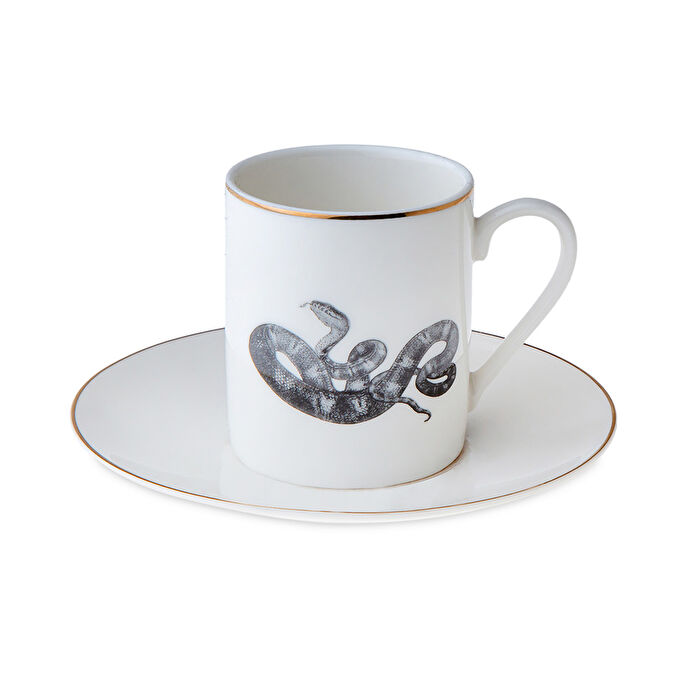 Jumbo X İstanbul Modern Taner Ceylan Yılan 2 Kişilik Kahve Fincan Takımı
