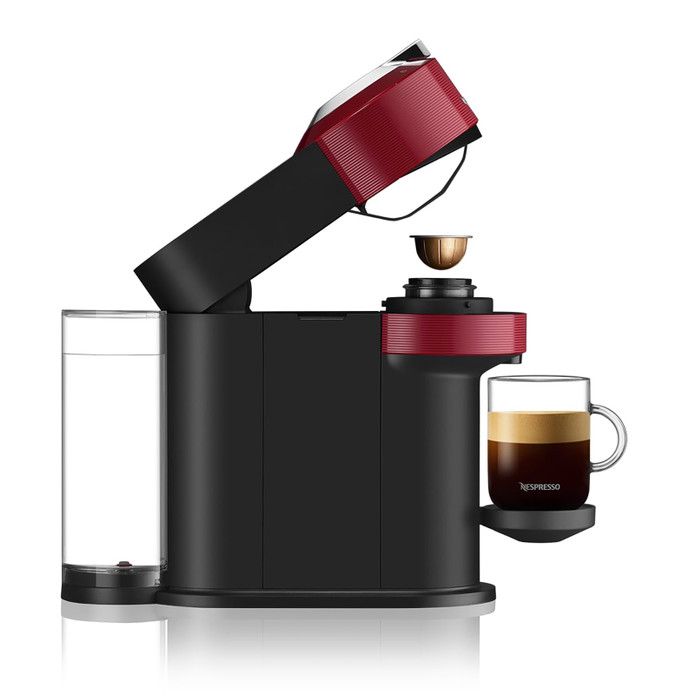 Nespresso Vertuo Next Vişne Kırmızısı Kahve Makinesi ve Süt Köpürtücü Aksesuar