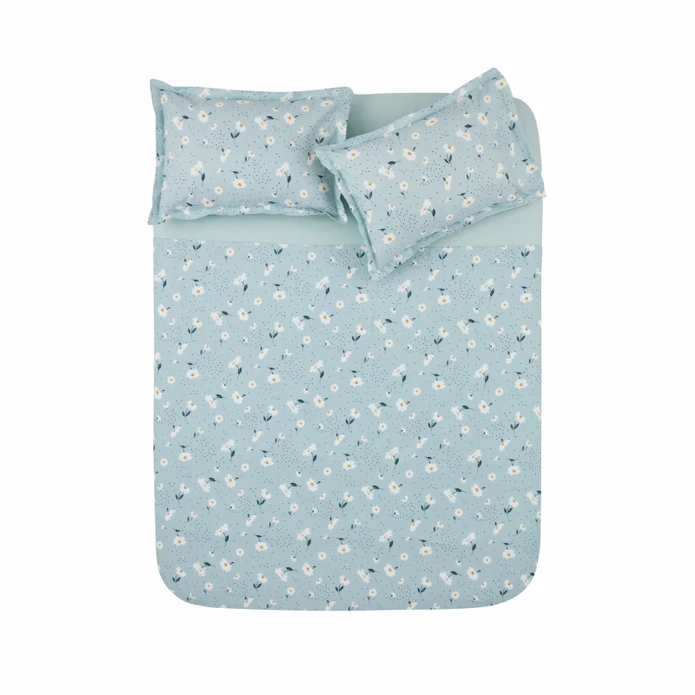 Karaca Home Daisy %100 Pamuk Çift Kişilik Nevresim Takımı Mint 
