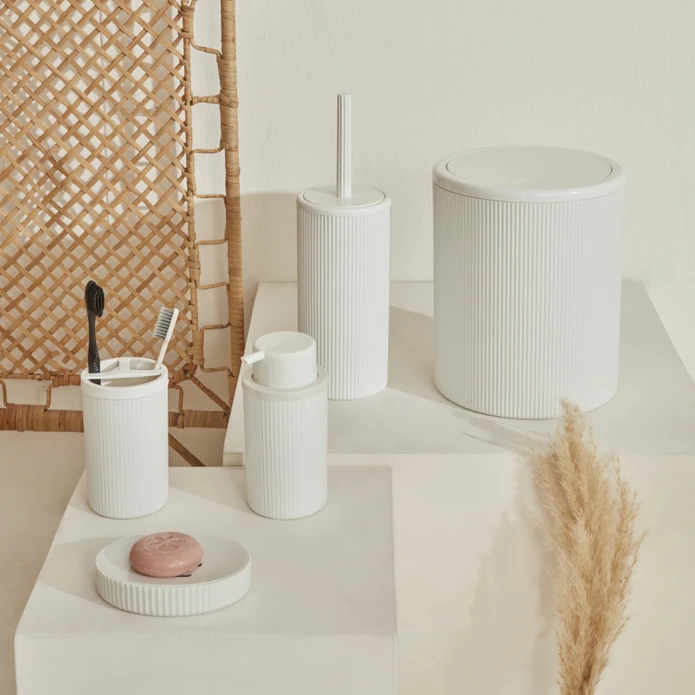 Karaca Home Mayra 5'li Banyo Seti Beyaz