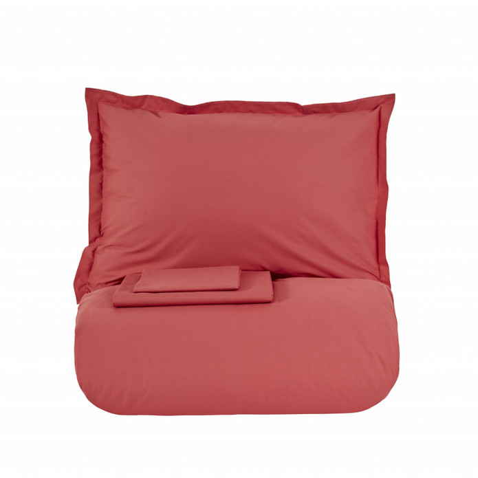 Karaca Home Cool Touch Stripe Tek Kişilik Nevresim Takımı Kırmızı 