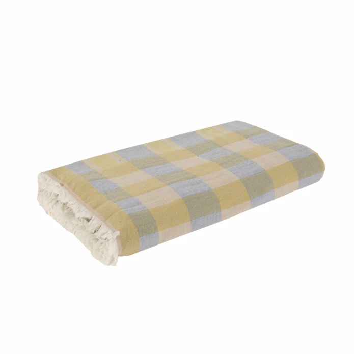 Karaca Home Striped %100 Pamuk Çift Kişilik Müslin Pike Mavi