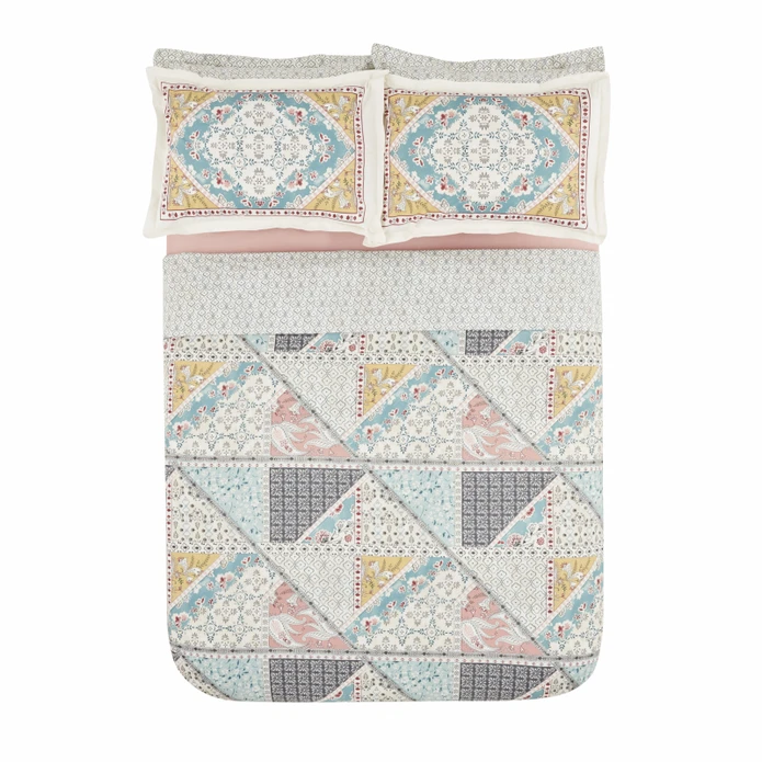 Karaca Home Edella %100 Pamuk Çift Kişilik Nevresim Takımı Multicolor 