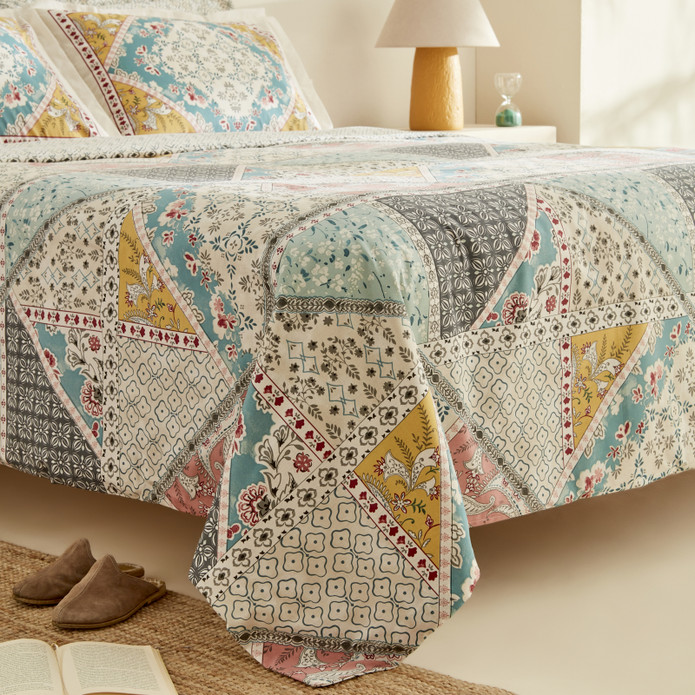 Karaca Home Edella %100 Pamuk Çift Kişilik Nevresim Takımı Multicolor 