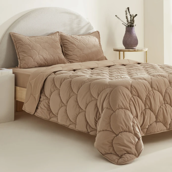 Karaca Home Cowrie Çift Kişilik Luxury Comfort Set Bej