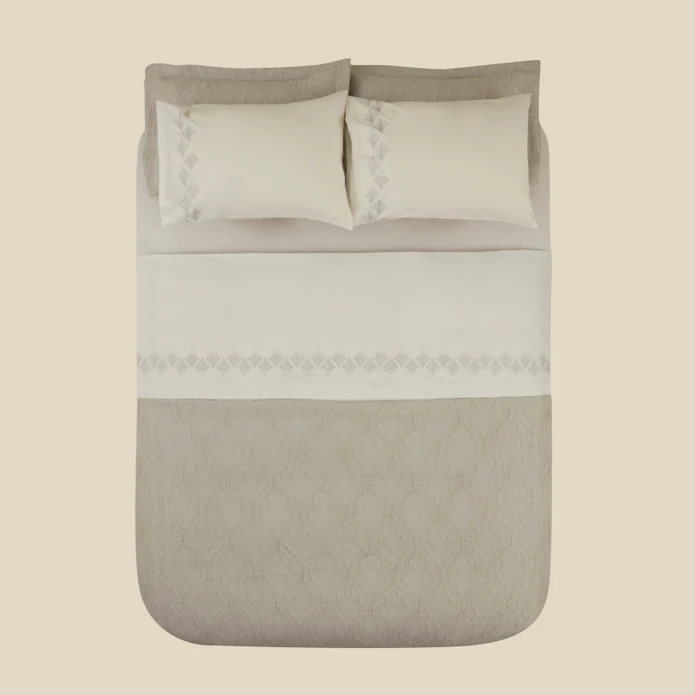 Karaca Home Ruby Çift Kişilik Düet Set Gri