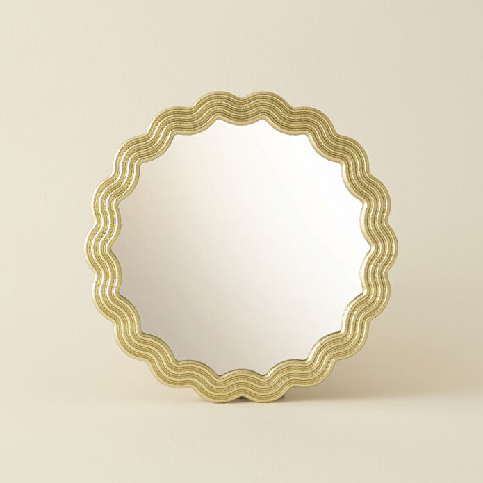 Karaca Home Vendi Duvar Aynası Gold 34x34 Cm