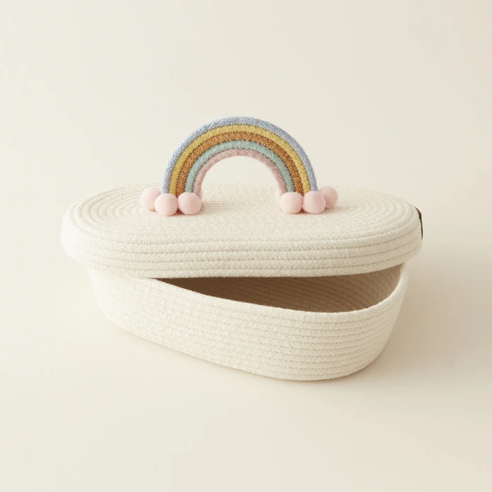 Karaca Home Rainbow Kapaklı Oval Organizer 26x14x9 cm