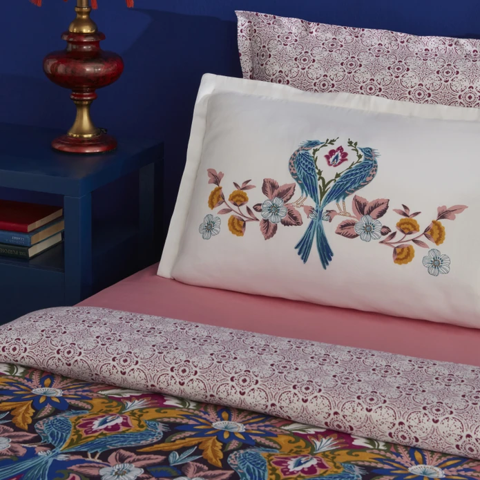 Karaca Home Marsey Çift Kişilik Saten Nevresim Takımı Multicolor